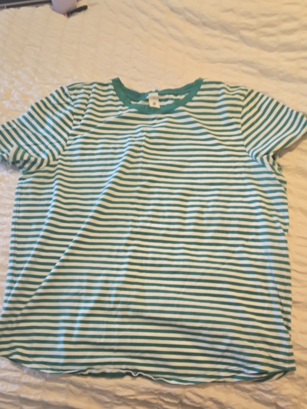lululemon athletica Womens Green & White Love Tee